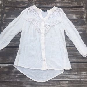 Cream size s blouse